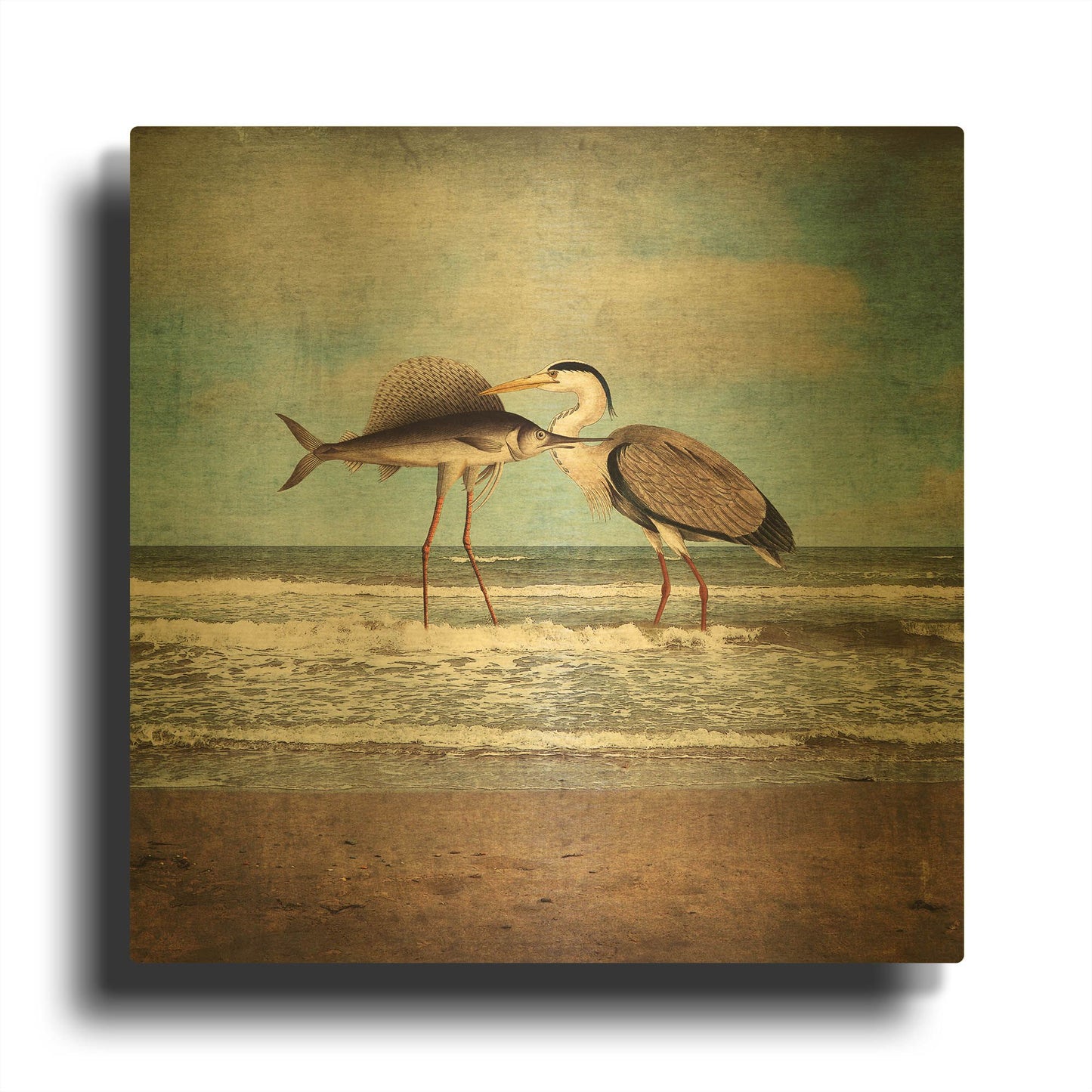 'What Would I Do For Love' By Paula Belle Flores Gold Metal Wall Art