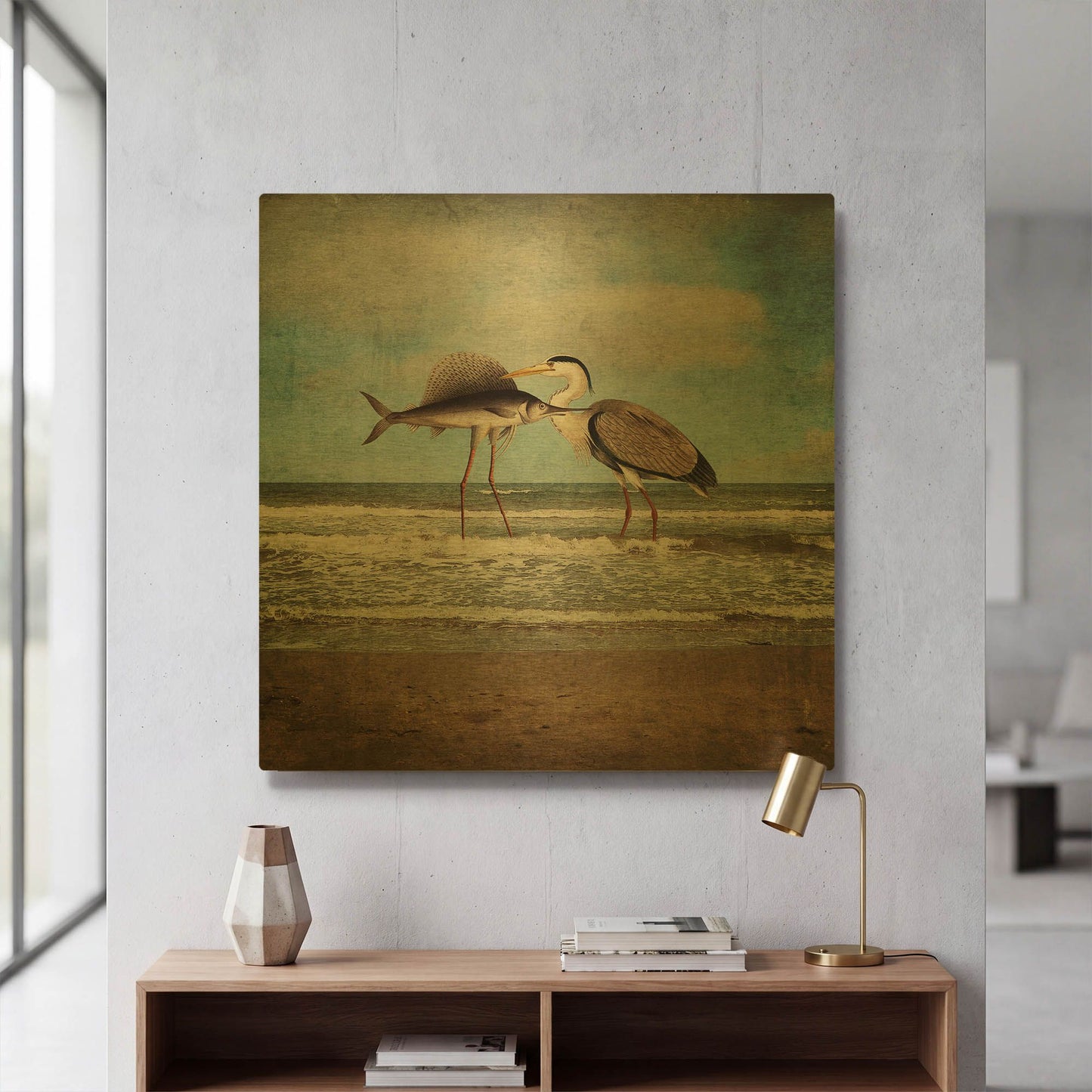 'What Would I Do For Love' By Paula Belle Flores Gold Metal Wall Art