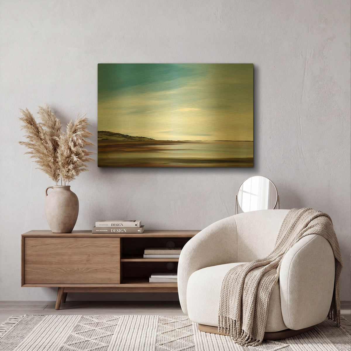 'Elements' By Rick Fleury Gold Metal Wall Art