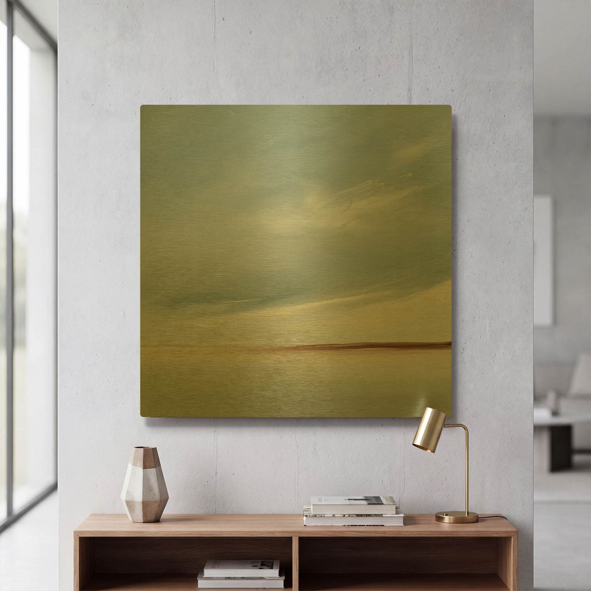 'Journey II' By Rick Fleury Gold Metal Wall Art