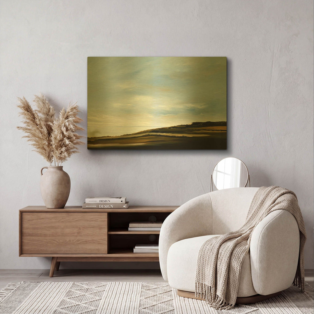 'Meditation' By Rick Fleury Gold Metal Wall Art