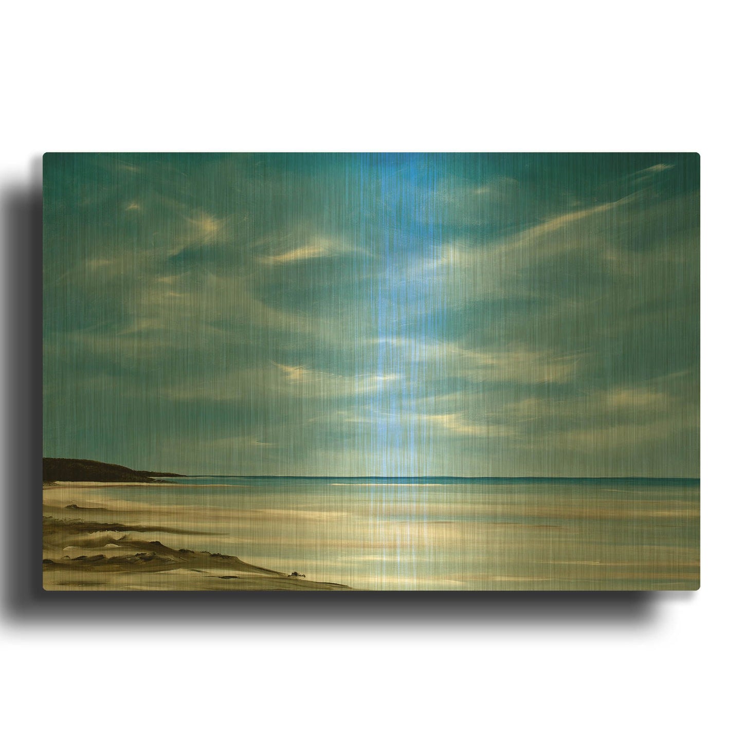 'Outgoing Tide' By Rick Fleury Gold Metal Wall Art