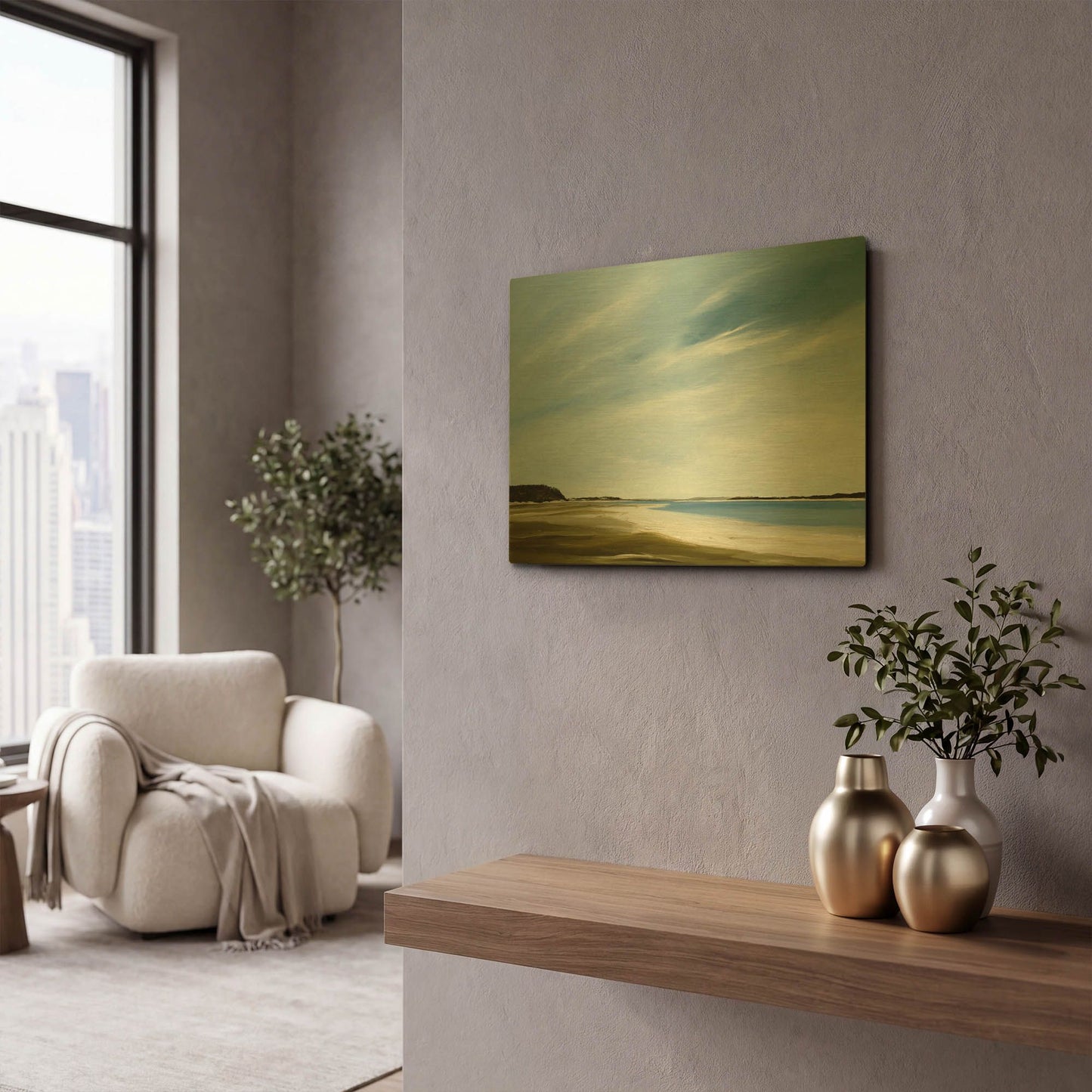 'Ovation' By Rick Fleury Gold Metal Wall Art