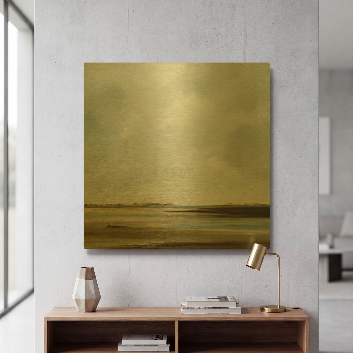 'Passages' By Rick Fleury Gold Metal Wall Art