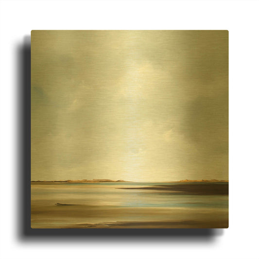 'Passages' By Rick Fleury Gold Metal Wall Art