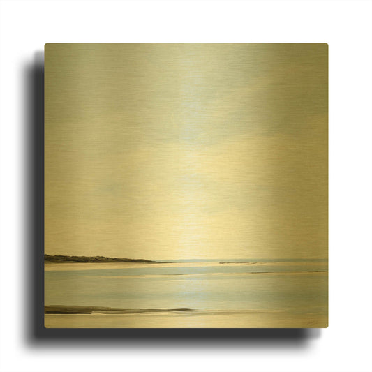 'Positions' By Rick Fleury Gold Metal Wall Art