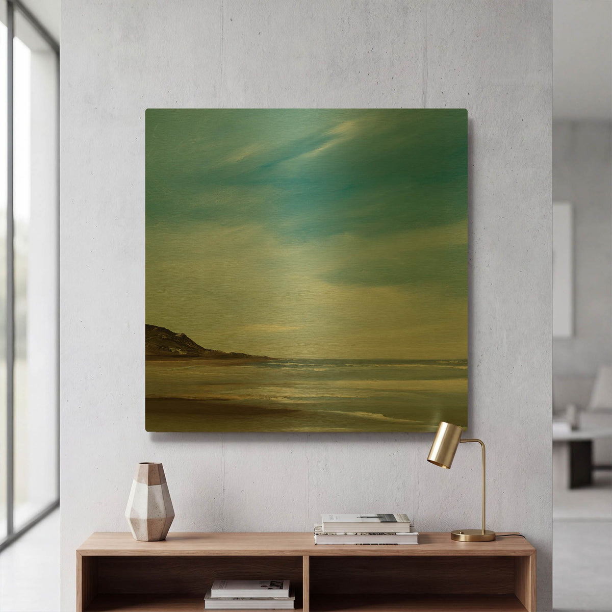'Respite' By Rick Fleury Gold Metal Wall Art