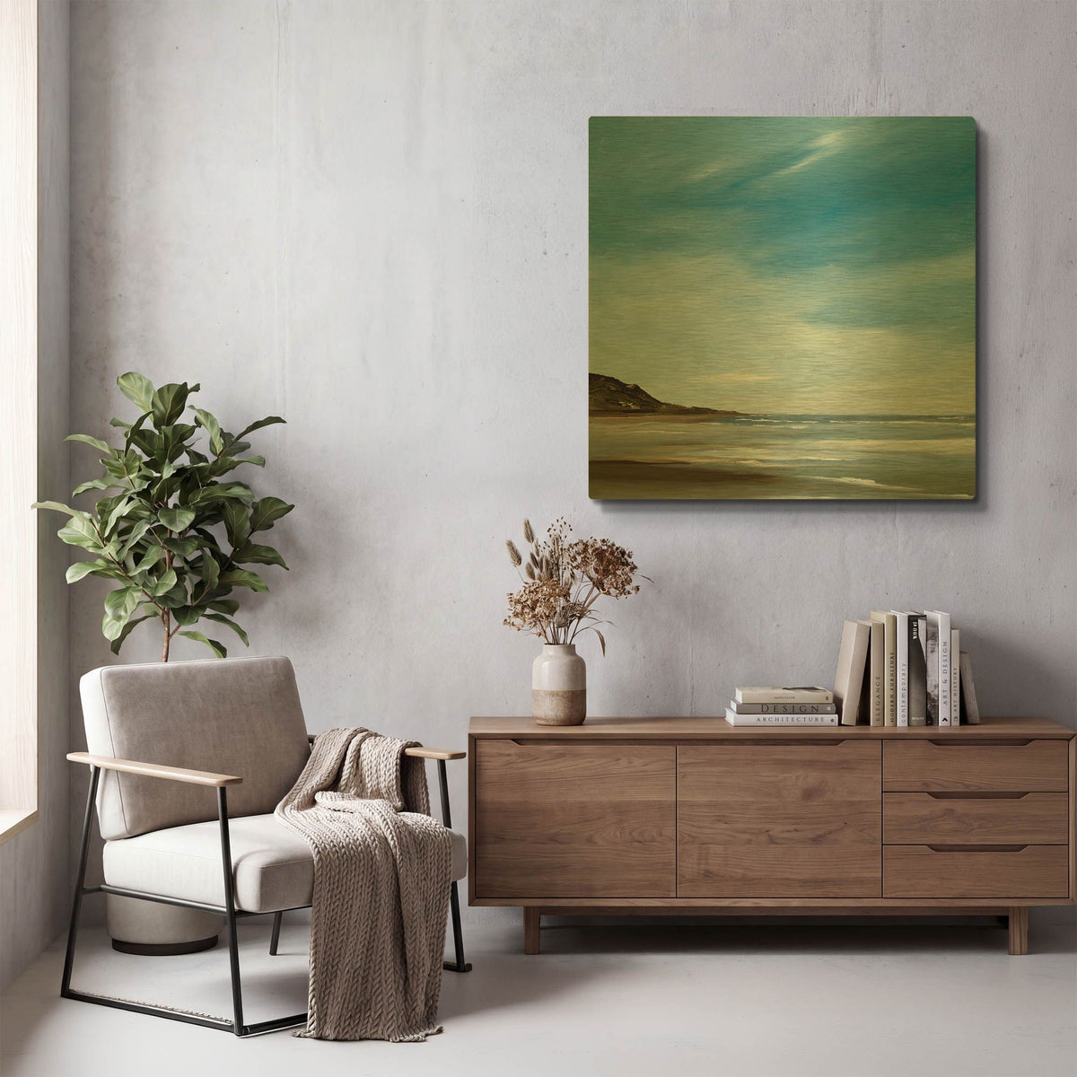 'Respite' By Rick Fleury Gold Metal Wall Art
