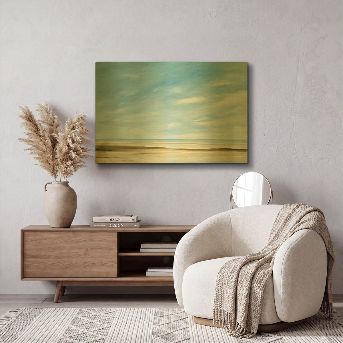 'Wonder II' By Rick Fleury Gold Metal Wall Art