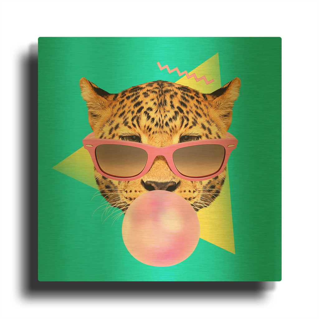 'Bubble Gum' By Robert Farkas Gold Metal Wall Art