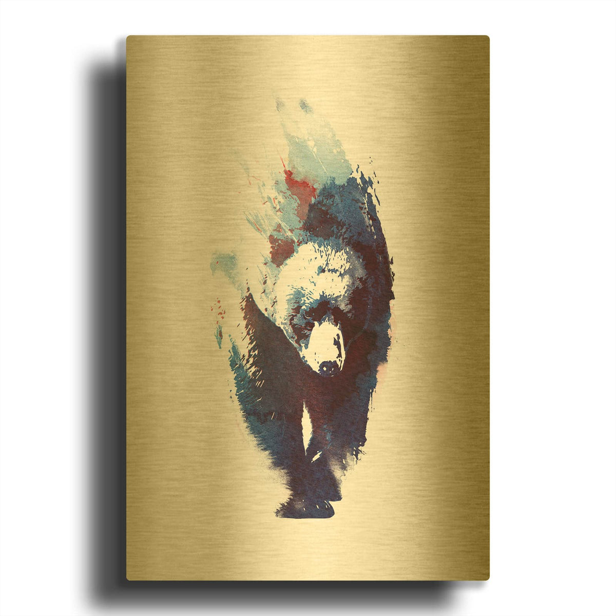 'Death Run' By Robert Farkas Gold Metal Wall Art