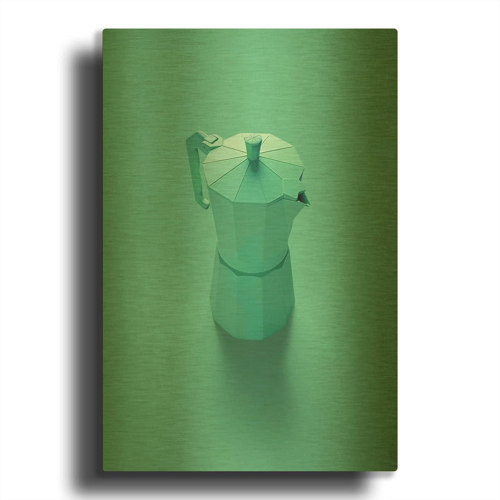 'Green Dreams' By Robert Farkas Gold Metal Wall Art