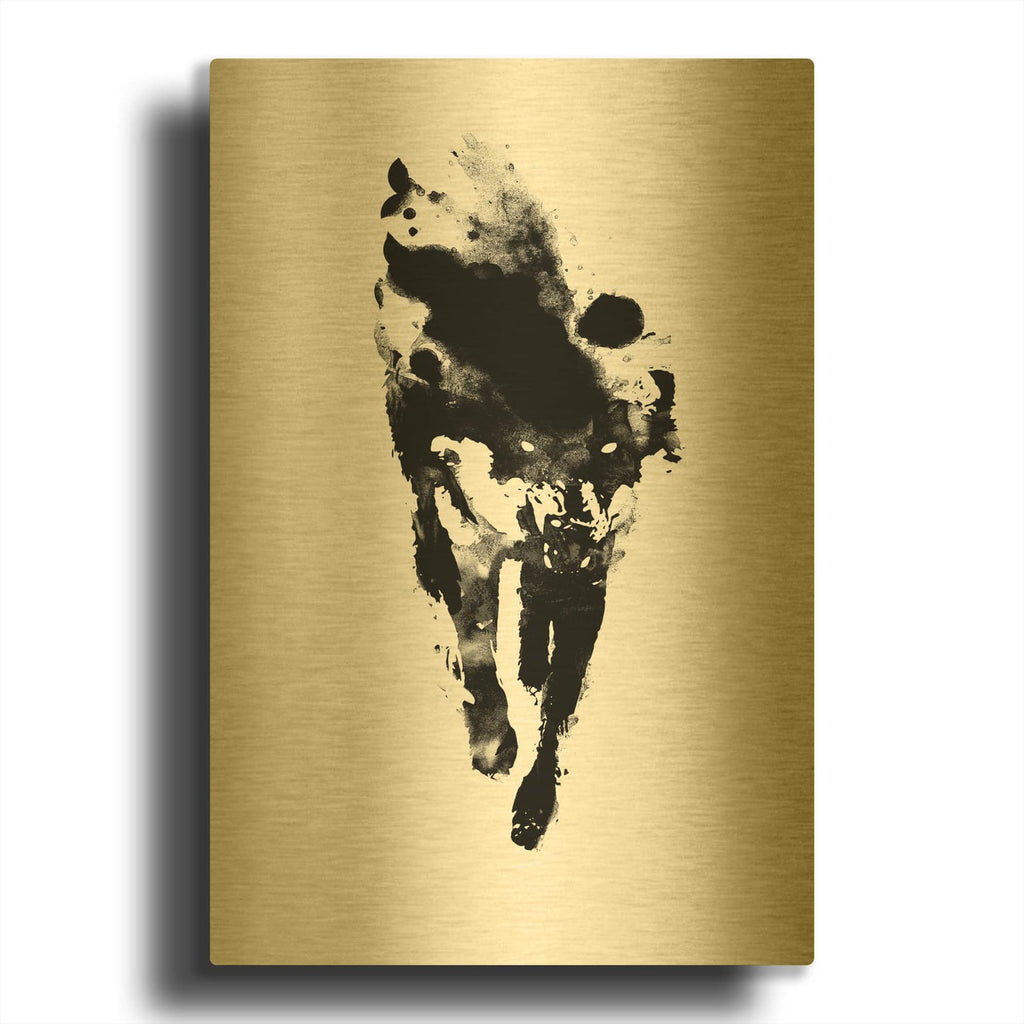 'My Personal Demon' By Robert Farkas Gold Metal Wall Art