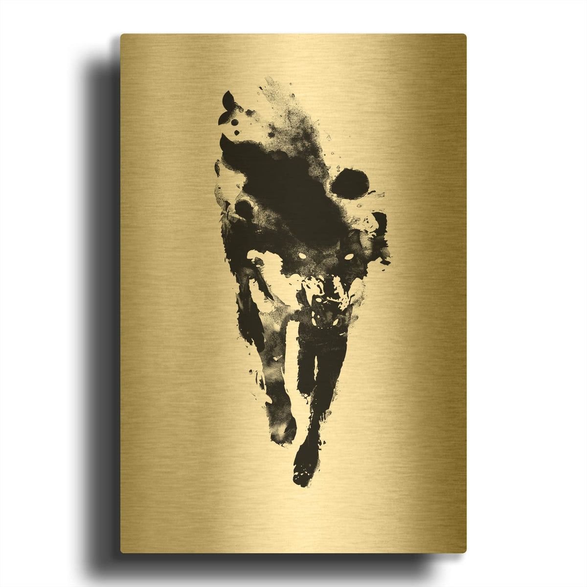'My Personal Demon' By Robert Farkas Gold Metal Wall Art