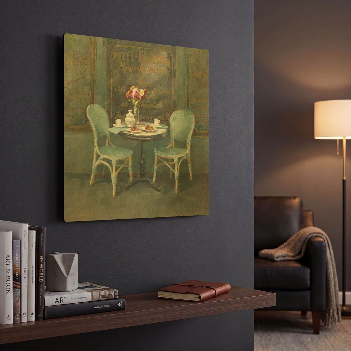 'Joy of Paris II' By Danhui Nai Gold Metal Wall Art
