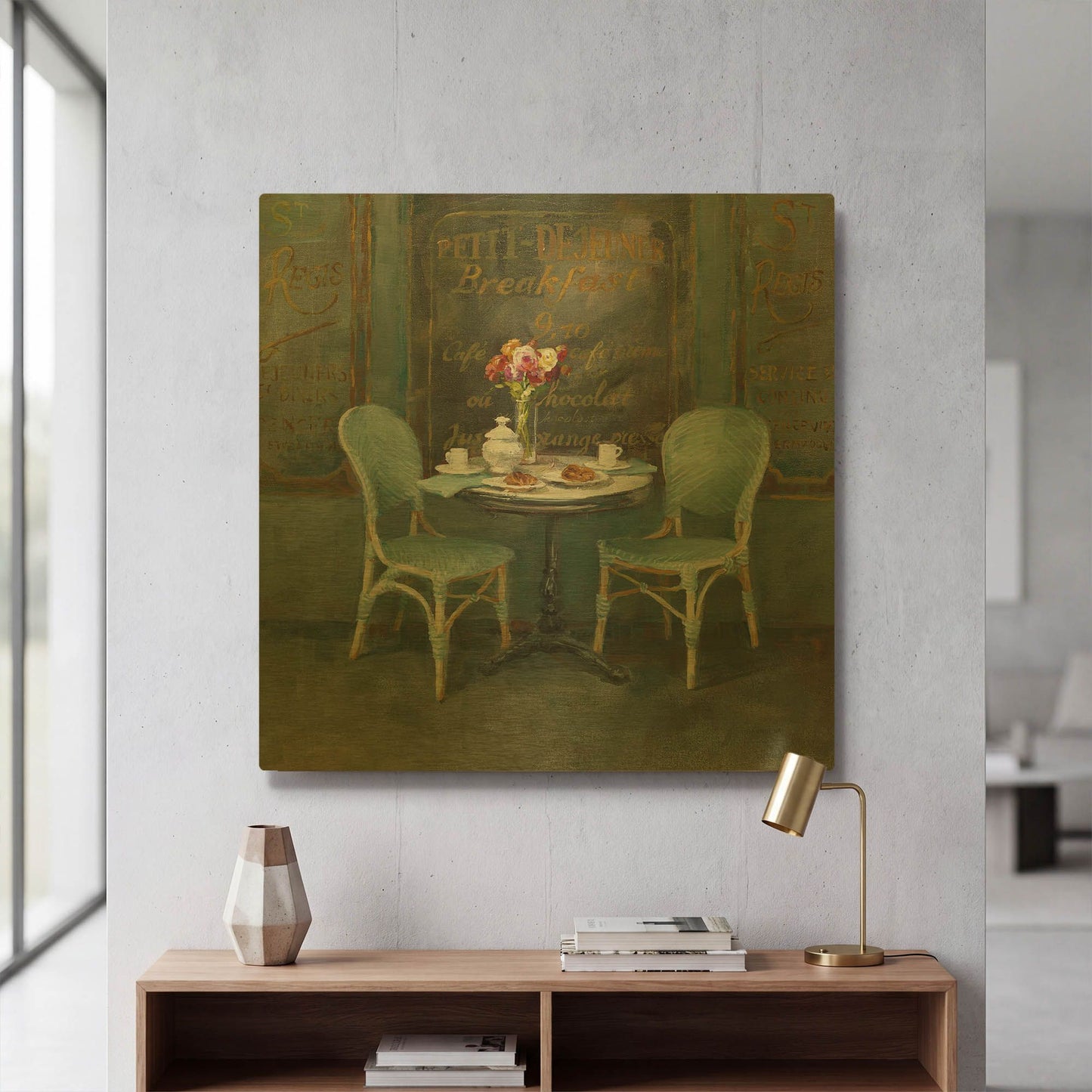 'Joy of Paris II' By Danhui Nai Gold Metal Wall Art
