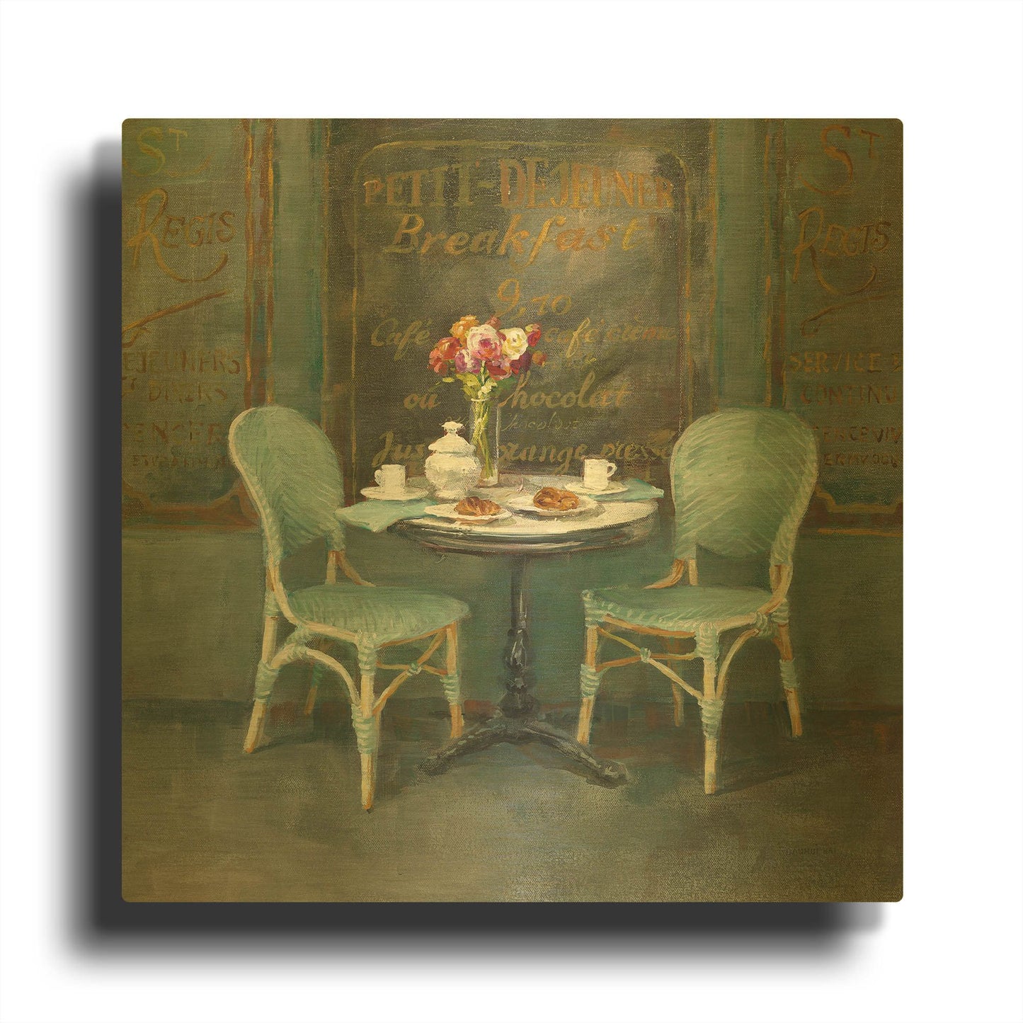 'Joy of Paris II' By Danhui Nai Gold Metal Wall Art