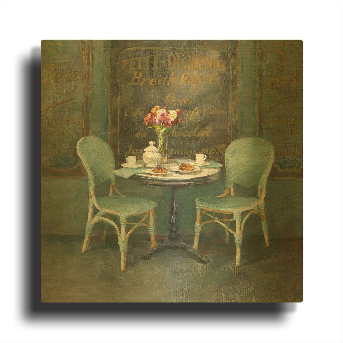 'Joy of Paris II' By Danhui Nai Gold Metal Wall Art