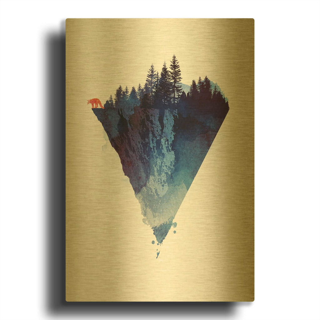 'Near To The Edge' By Robert Farkas Gold Metal Wall Art