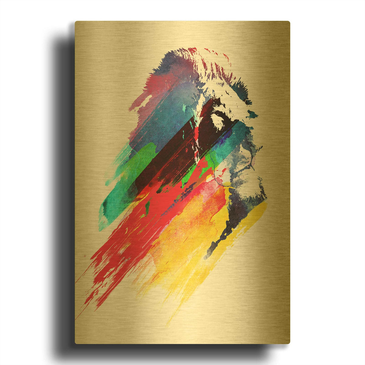 'Our Hero' By Robert Farkas Gold Metal Wall Art