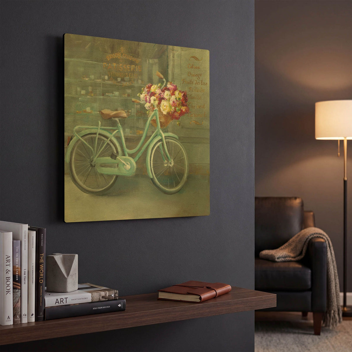 'Joy of Paris I' By Danhui Nai Gold Metal Wall Art