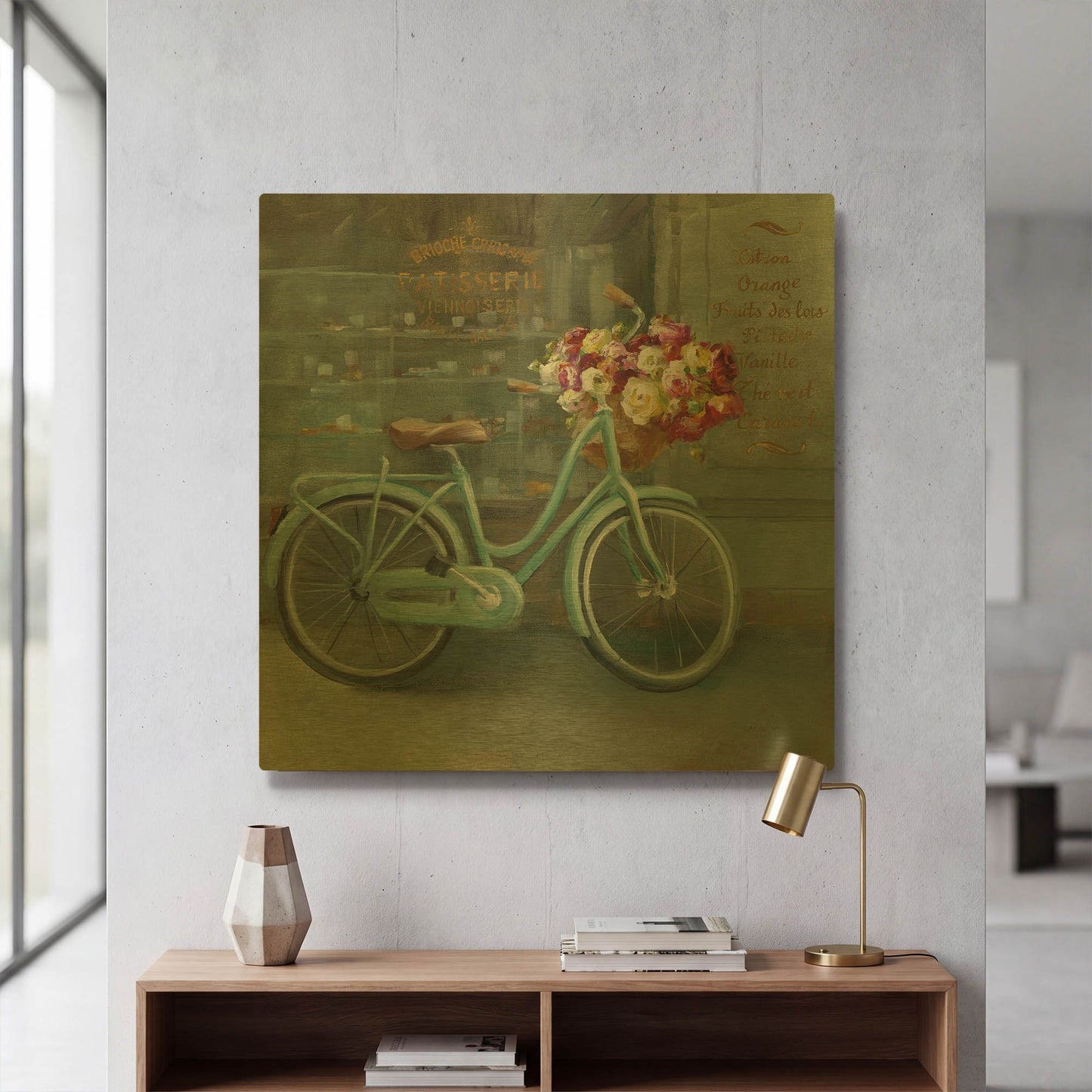 'Joy of Paris I' By Danhui Nai Gold Metal Wall Art