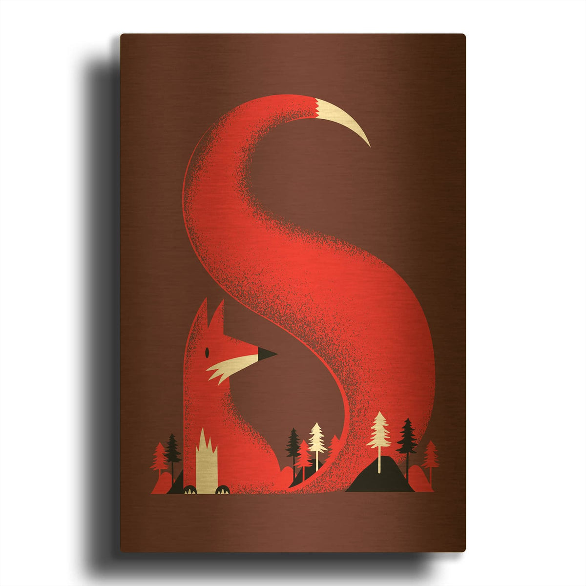 'S Like a Fox' By Robert Farkas Gold Metal Wall Art