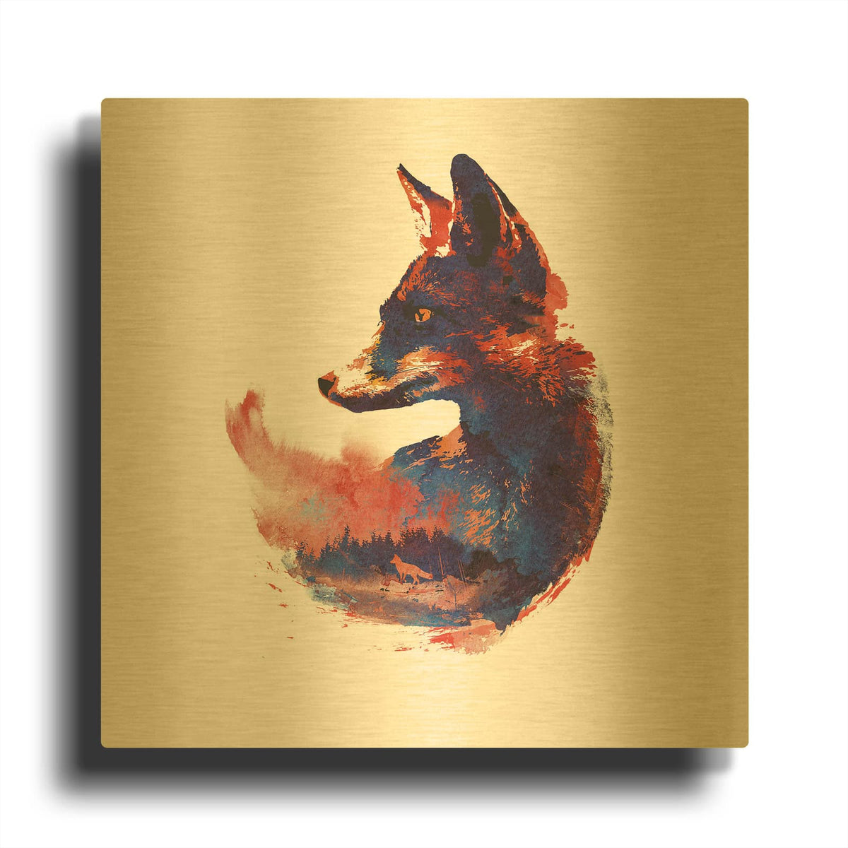 'The Future is Bright' By Robert Farkas Gold Metal Wall Art