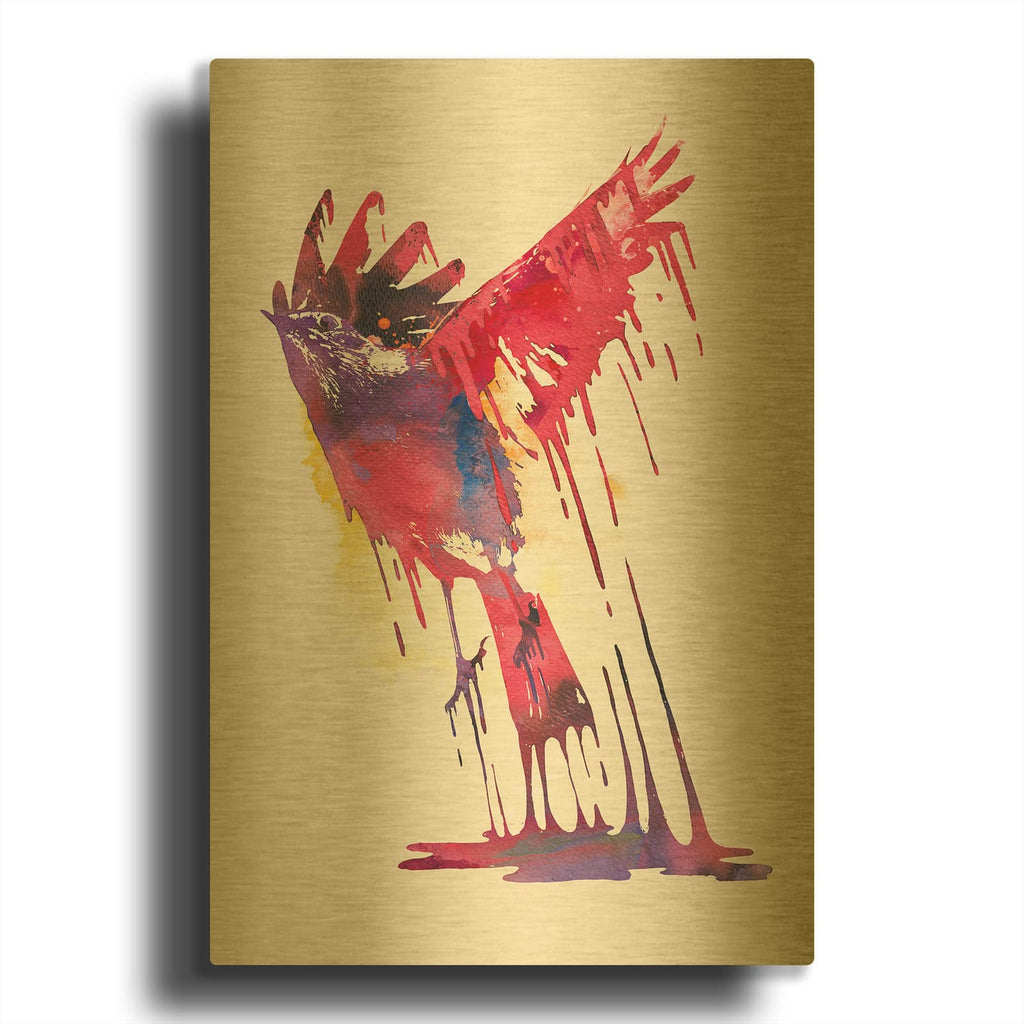 'The Great Emerge' By Robert Farkas Gold Metal Wall Art