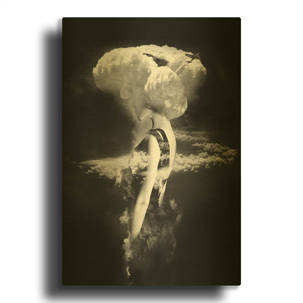 'War Goddess' By Robert Farkas Gold Metal Wall Art