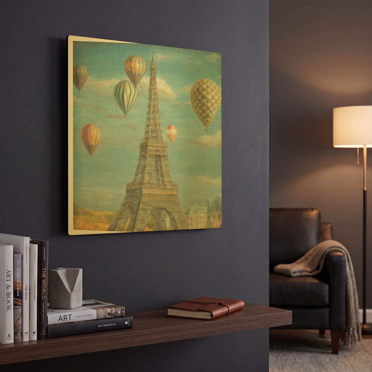 'Balloon Festival' By Danhui Nai Gold Metal Wall Art