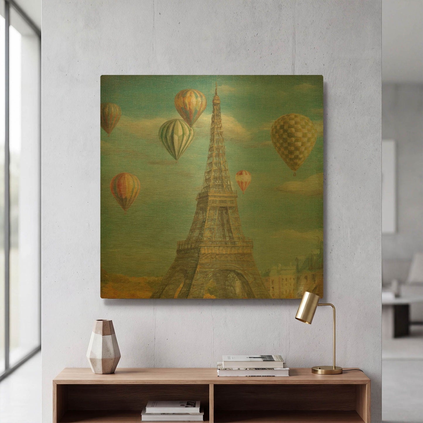 'Balloon Festival' By Danhui Nai Gold Metal Wall Art