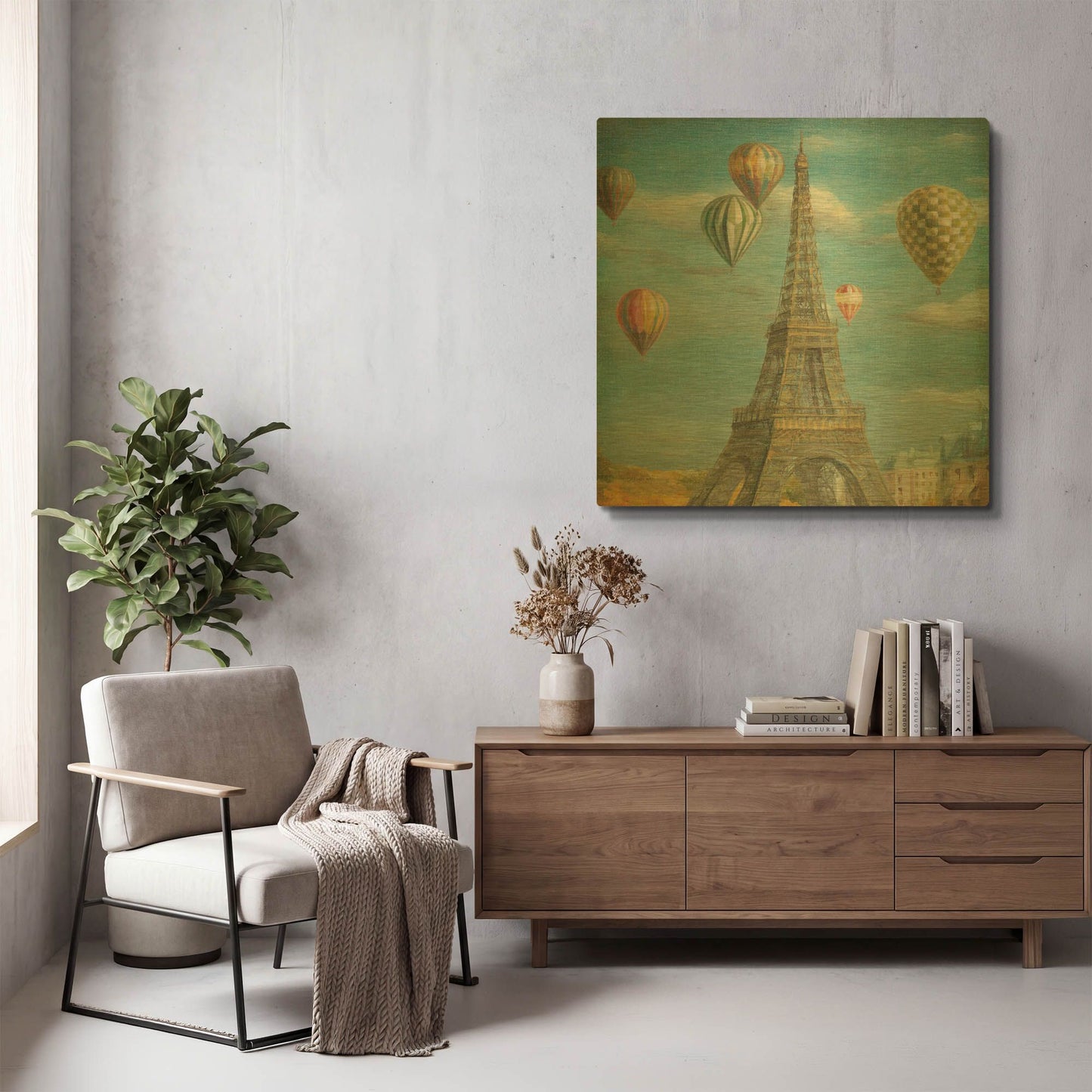 'Balloon Festival' By Danhui Nai Gold Metal Wall Art