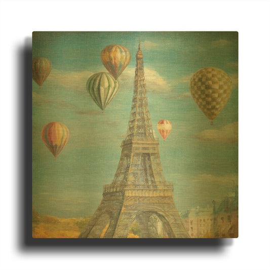 'Balloon Festival' By Danhui Nai Gold Metal Wall Art