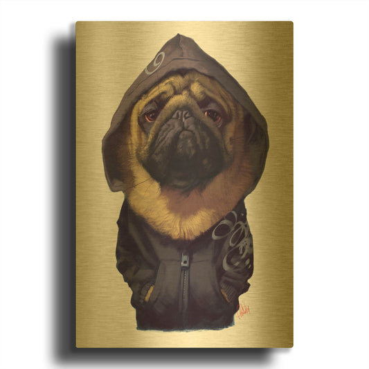 'Homie' By Thomas Fluharty Gold Metal Wall Art