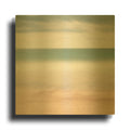 'Beach Sea Sky D1056D' By Wilco Dragt Gold Metal Wall Art