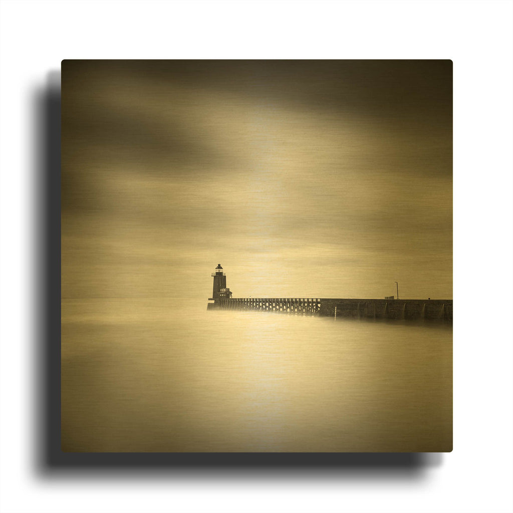'Le Phare D1059D' By Wilco Dragt Gold Metal Wall Art