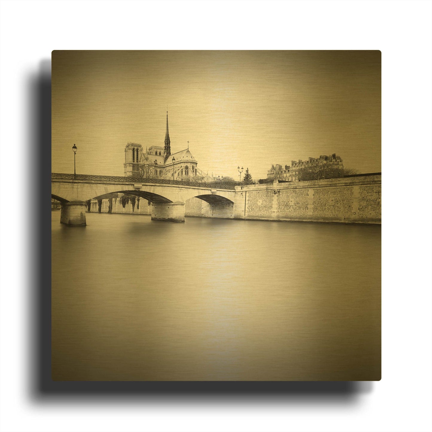 'Notre Dame I D1062D' By Wilco Dragt Gold Metal Wall Art