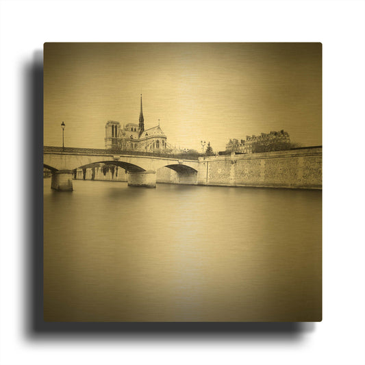 'Notre Dame I D1062D' By Wilco Dragt Gold Metal Wall Art