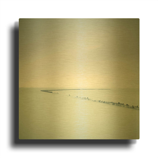 'When Time Has Passed D1069D' By Wilco Dragt Gold Metal Wall Art