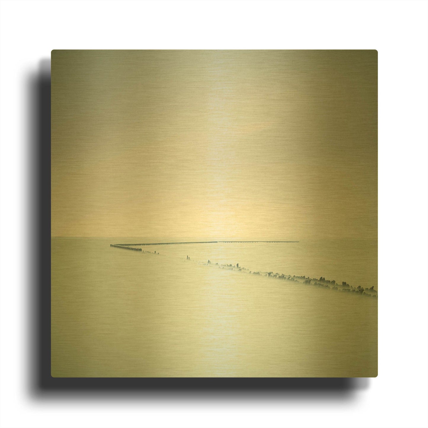 'When Time Has Passed D1069D' By Wilco Dragt Gold Metal Wall Art