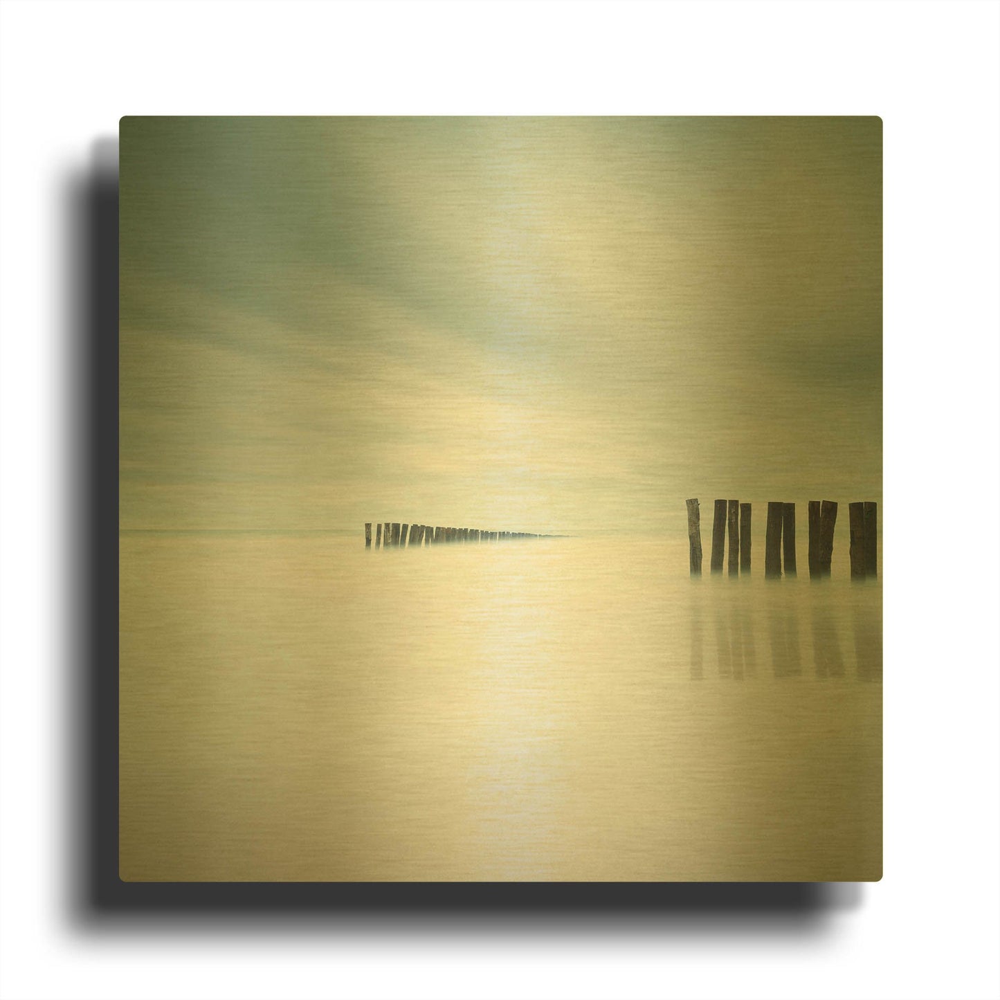 'Whispering D1070D' By Wilco Dragt Gold Metal Wall Art