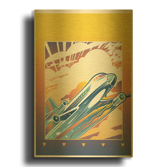 'Airlift' By David Chestnutt Gold Metal Wall Art
