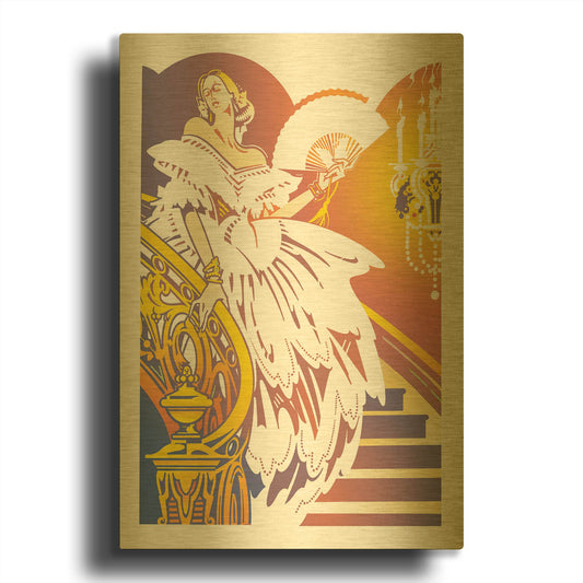 'Anti-Bellum' By David Chestnutt Gold Metal Wall Art