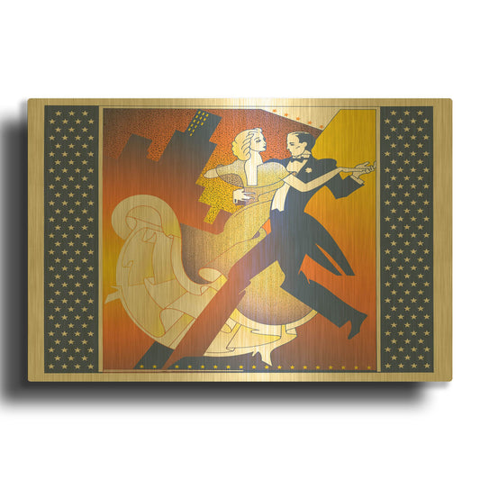 'Straussball' By David Chestnutt Gold Metal Wall Art