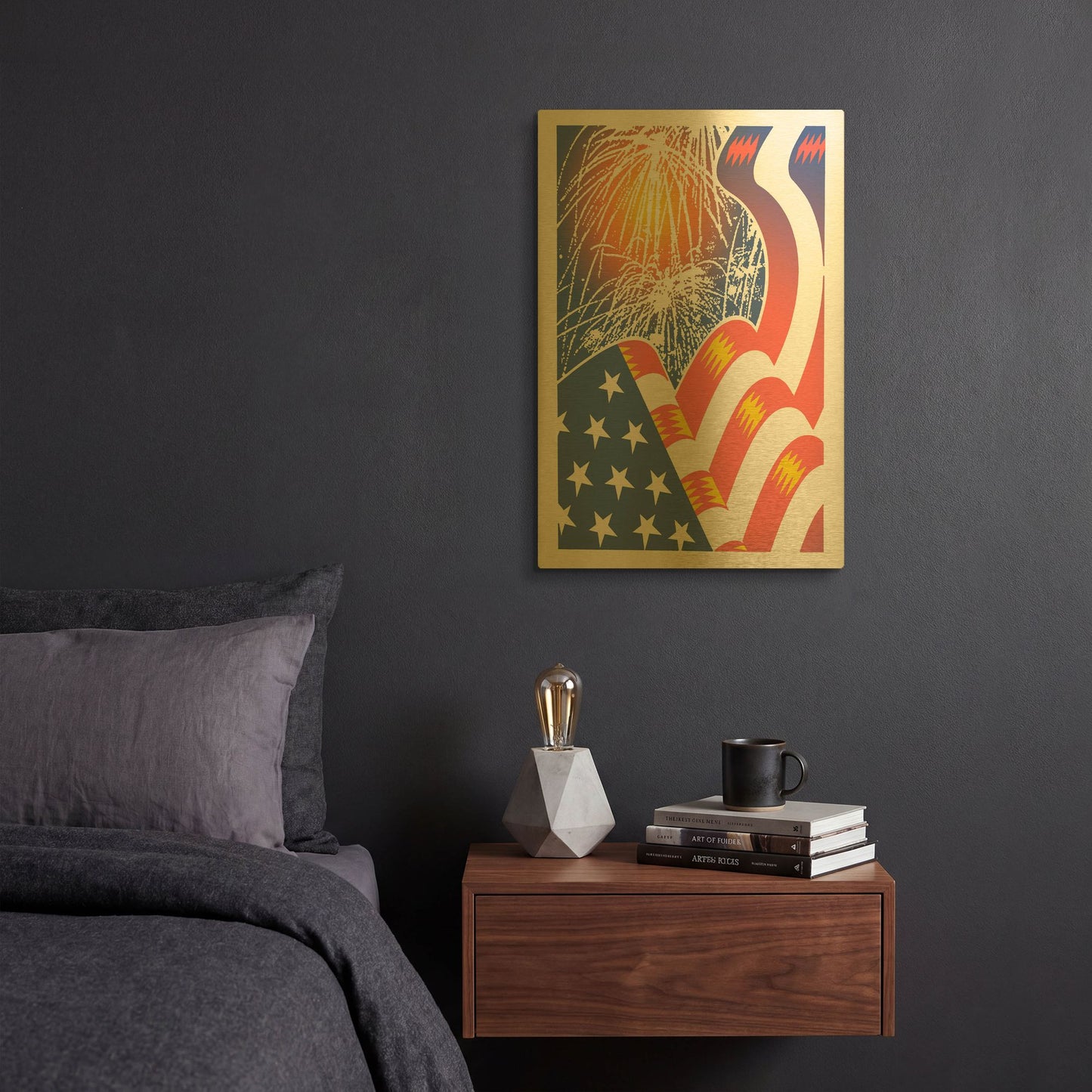 'The Fourth' By David Chestnutt Gold Metal Wall Art