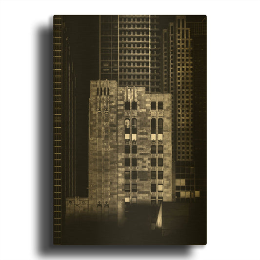 'Canada Permanent Trust Building No 1' By Brian Carson Gold Metal Wall Art