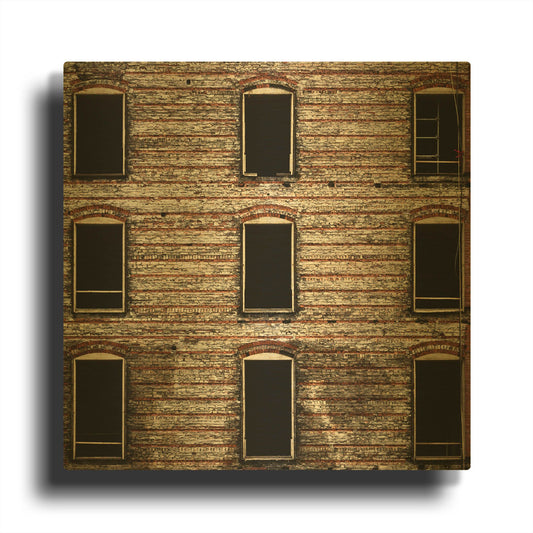 'Geometry No 14 Color Version' By Brian Carson Gold Metal Wall Art