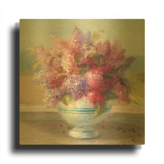 'Seaside Spring Crop II' By Danhui Nai Gold Metal Wall Art