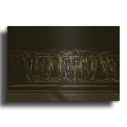 'Morning Commute No 1' By Brian Carson Gold Metal Wall Art